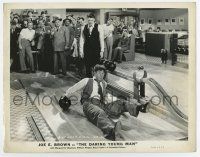 6a226 DARING YOUNG MAN 8x10.5 still '42 crowd stares at Joe E. Brown fallen at bowling alley!
