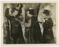 6a244 DEVIL'S BROTHER 8x10.25 still '33 Stan Laurel & Oliver Hardy hold Dennis King at gunpoint!