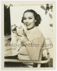 6a251 DOLORES DEL RIO 8x10.25 still '37 smiling & eating ice cream from Devil's Playground!
