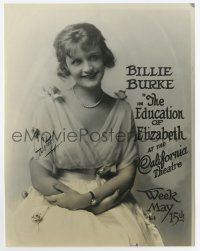 6a265 EDUCATION OF ELIZABETH 7.5x9.5 still '20 portrait of smiling Billie Burke by Witzel, lost film
