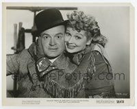 6a297 FANCY PANTS 8x10.25 still '50 great close up of smiling Lucille Ball hugging Bob Hope!