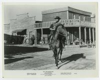 6a312 FOR A FEW DOLLARS MORE 8x10.25 still '67 great image of Clint Eastwood on horse in town!