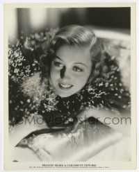 6a320 FRANCES DRAKE 8x10 still '34 really cool close portrait laying on pillow with cool effect!