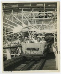 6a324 FRANK MCHUGH/RITA FLYNN 8.25x10 still '30 on rollercoaster at Ocean Park by Bert Longworth!