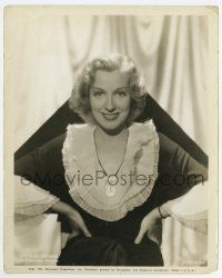6a344 GERTRUDE MICHAEL 8x10 still '34 great smiling close up with her hands on her hips!