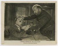 6a358 GOLD RUSH 8x10.25 still '25 hunger crazed Mack Swain trying to kill Charlie Chaplin w/knife!