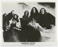 6a419 HORROR HOTEL 8.25x10 still '62 Christopher Lee & cult members perform human sacrifice!
