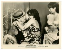 6a427 HOW TO STUFF A WILD BIKINI 8x10.25 still '65 great c/u of Buster Keaton with sexy ladies!