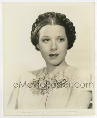 6a512 KITTY CARLISLE deluxe 8x10 key book still '34 w/ braided formal hairstyle in Here is My Heart!