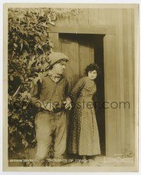 6a798 THOUGHTS OF TONIGHT 8x10 LC 1915 Lucille Young retreats from villianous Black Steve!