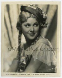 6a568 MARY CARLISLE 8x10 still '33 with her hair in braids wearing cool hat from Ladies Must Love!