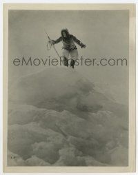 6a600 NANOOK OF THE NORTH 8x10.5 still '22 cool image of the famous Inuit Eskimo on ice mountain!
