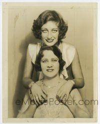 6a631 PAID candid deluxe 8x10.25 still '30 young sexy Joan Crawford smiling with her mother!