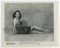 6a635 PATRICIA ROC 8x10 still '49 seated on ground in skimpy dress from The Perfect Woman!