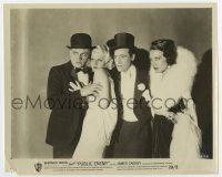 6a651 PUBLIC ENEMY 8x10 still R54 James Cagney, Jean Harlow & Leslie Fenton all dressed up!