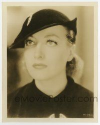 6a695 SADIE McKEE 8x10 still '34 head & shoulders portrait of Joan Crawford wearing cool hat!