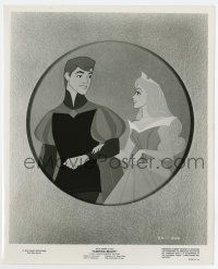 6a734 SLEEPING BEAUTY 8.25x10 still '59 Disney cartoon classic, Prince escorts Princess Aurora!