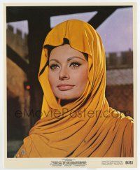 6a039 SOPHIA LOREN color 8x10 still '64 angelic close up from The Fall of the Roman Empire!