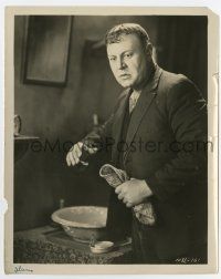 6a763 STREET OF SIN 8x10.25 still '28 worried Emil Jannings stands by wash basin with hat in hand!
