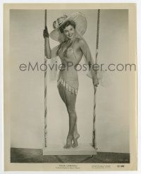 6a781 TEXAS CARNIVAL 8x10.25 still '51 sexy Esther Williams in skimpy outfit on swing!