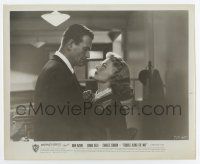 6a824 TROUBLE ALONG THE WAY 8.25x10 still '53 romantic close up of John Wayne & Donna Reed!