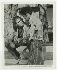 6a832 TWO-LANE BLACKTOP candid 8.25x10 still '71 James Taylor & director Hellman between scenes!