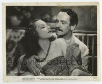 6a845 VICTORY 8.25x10 still '40 romantic close up of Fredric March & sexy tropical Betty Field!