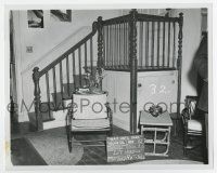 6a853 WAIT UNTIL DARK set reference 8x10 still '67 cool image of Audrey Hepburn's apartment!