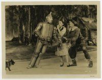 6a875 WIZARD OF OZ 8x10.25 still '39 Judy Garland & Ray Bolger catch falling Jack Haley, Toto too!