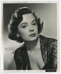 6a457 JANE GREER 8.25x10 still '51 in sexy low-cut black negligee from The Company She Keeps!