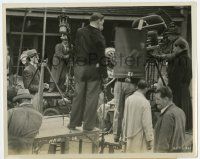 6a811 TOAST OF NEW YORK candid 8x10 still '37 Cary Grant watching crew set up scene by Hendrickson!