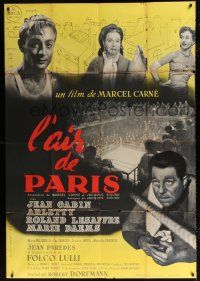 6b708 AIR OF PARIS French 1p '54 Marcel Carne's L'air de Paris, art of Jean Gabin & Lesaffre!
