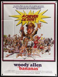 6b721 BANANAS French 1p '71 great artwork of Woody Allen by E.C. Comics artist Jack Davis!