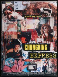 6b743 CHUNGKING EXPRESS French 1p '94 Kar Wai's Chong qing sen lin, Brigitte Lin, cool collage art!