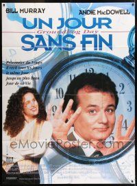 6b782 GROUNDHOG DAY French 1p '93 Bill Murray, Andie MacDowell, directed by Harold Ramis!