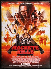 6b845 MACHETE KILLS advance French 1p '13 Danny Trejo, Michelle Rodriguez, Estevez, Mel Gibson!