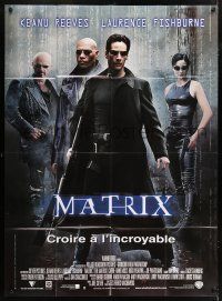 6b851 MATRIX French 1p '99 Keanu Reeves, Carrie-Anne Moss, Fishburne, Wachowski's classic!