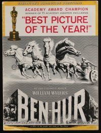 6b018 BEN-HUR pressbook '61 Exhibitor's Promotion Portfolio, Academy Award Champion!