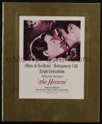 6b046 HEIRESS pressbook '49 William Wyler, c/u of Olivia de Havilland & Montgomery Clift!