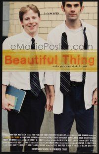 6b103 BEAUTIFUL THING stage play WC '99 a new play, make your own kind of music!