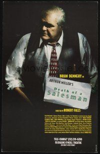 6b112 DEATH OF A SALESMAN stage play WC '99 Brian Dennedy as Willy Loman, Arthur Miller