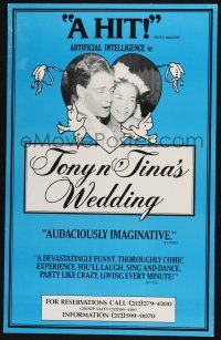 6b154 TONY N' TINA'S WEDDING stage play WC '85 a traditional Italian-American marriage!
