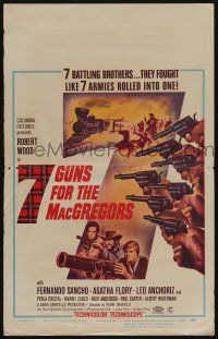 6b164 7 GUNS FOR THE MACGREGORS WC '67 battling brothers fought like 7 armies rolled into one!