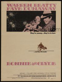 6b227 BONNIE & CLYDE WC '67 Arthur Penn, notorious crime duo Warren Beatty & Faye Dunaway!