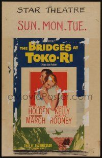 6b233 BRIDGES AT TOKO-RI WC '54 Grace Kelly, William Holden, Korean War, by James Michener!