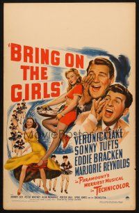 6b234 BRING ON THE GIRLS WC '44 Veronica Lake, Sonny Tufts & Eddie Bracken, sexy dancers!