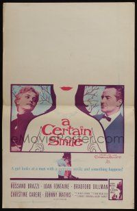 6b252 CERTAIN SMILE WC '58 Joan Fontaine has a love affair with Rossano Brazzi & 19 year-old boy!