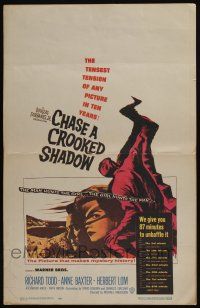 6b254 CHASE A CROOKED SHADOW WC '58 Anne Baxter, Richard Todd, it makes mystery history!