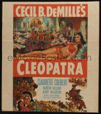 6b258 CLEOPATRA WC R52 sexy Claudette Colbert as the Princess of the Nile, Cecil B. DeMille