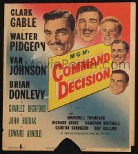 6b261 COMMAND DECISION WC '48 Clark Gable, Walter Pidgeon, Van Johnson, Brian Donlevy